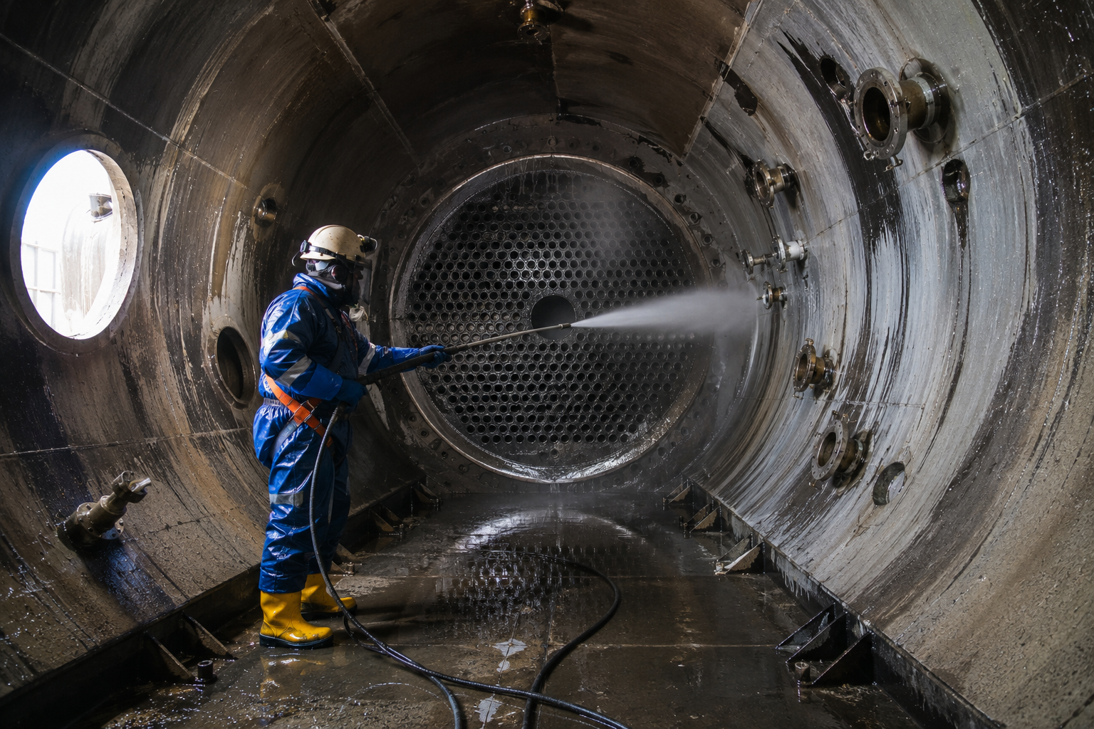 Indstrial Tank and Vessel Cleaning industrial vessel